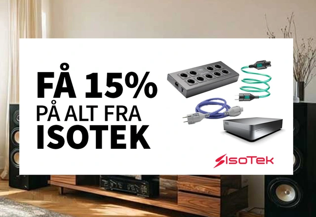 15% på alle varer fra Isotek tilbud